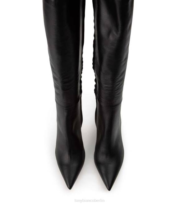 kniehohe Stiefel| de Tony Bianco Frauen Apollo-Kalbsstiefel schwarzes Venedig 4624405